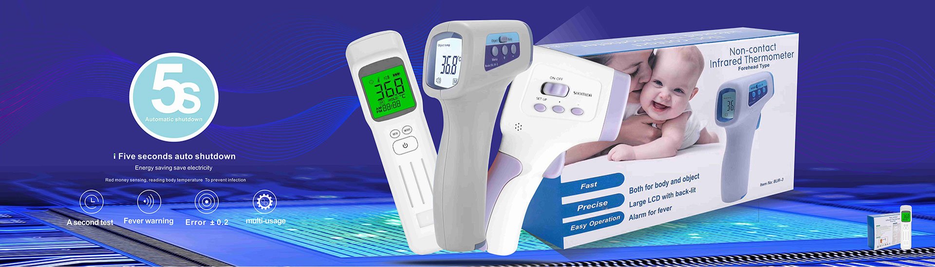 The forehead temperature gun